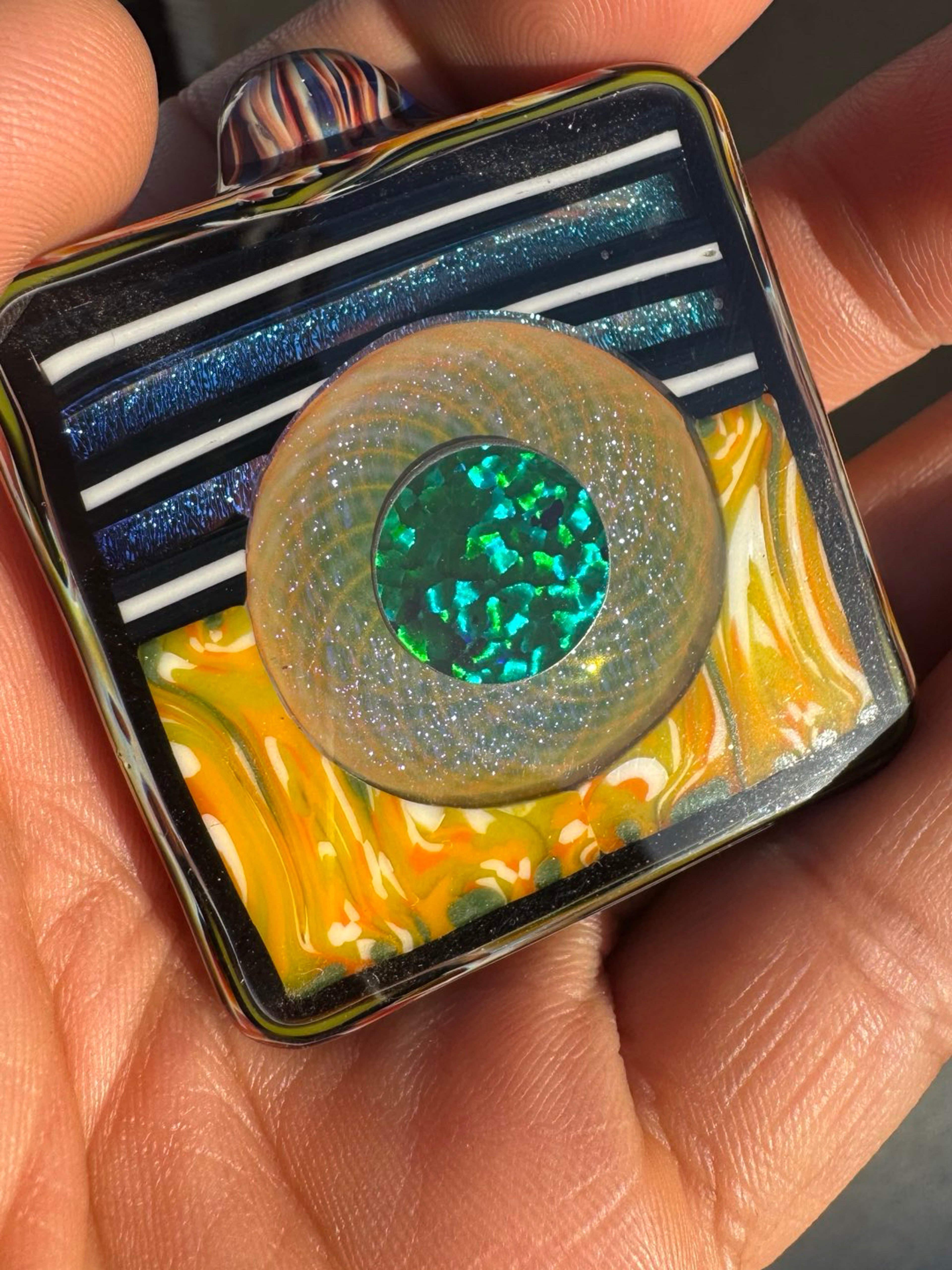 Preview pic of Kaj Beck x Ryan Fitt x Starchild Glass Pendant Wonkastone