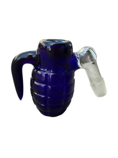 Preview pic of Grenade 18mm Ashcatcher with built in bowl - Colbalt Blue