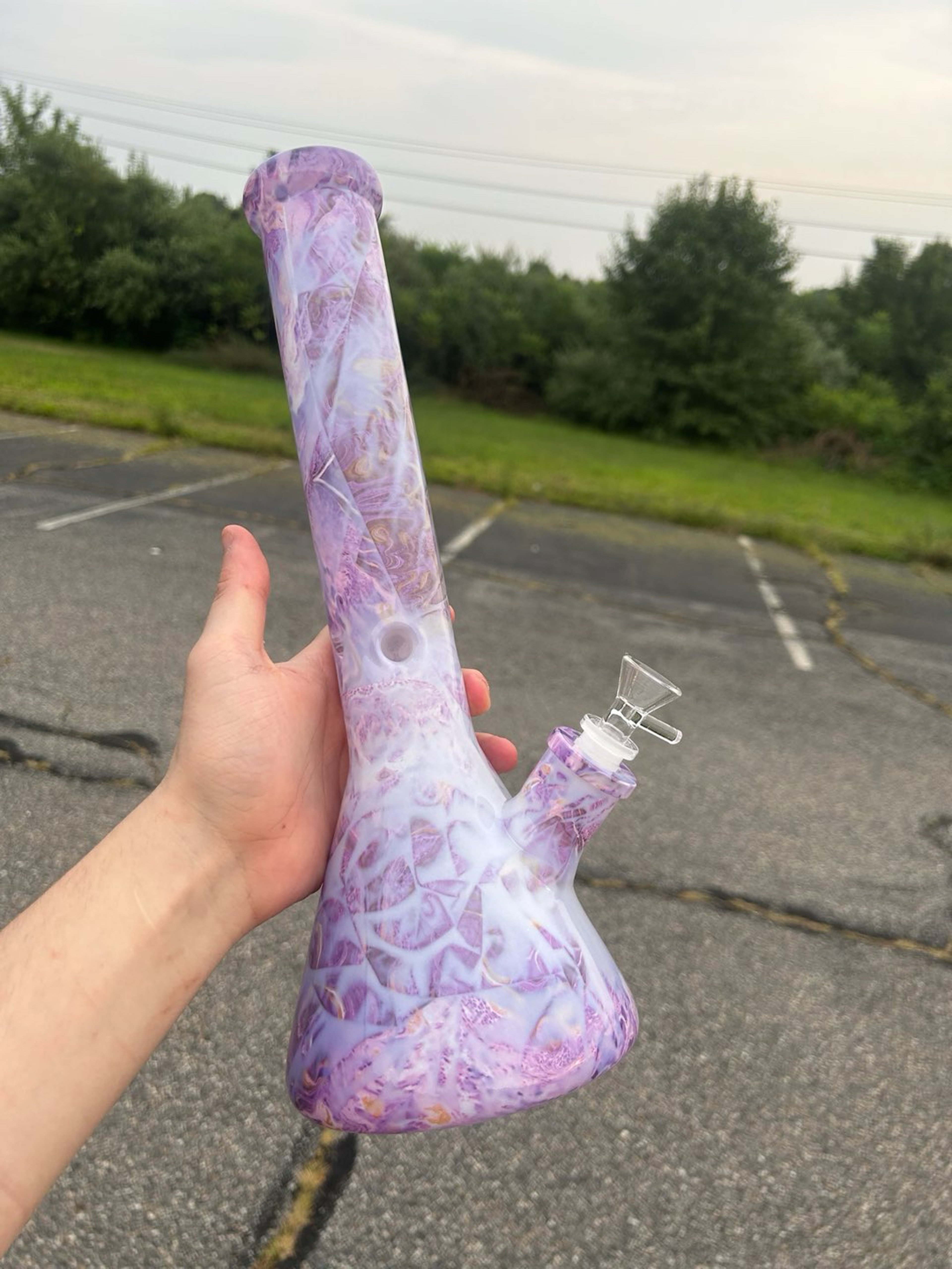 Preview pic of Purple Marble Beaker