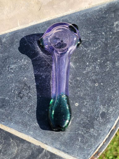 Preview pic of Purple and dark green sparkly spoon
