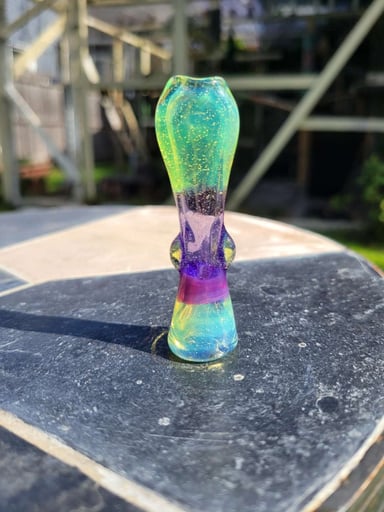 Preview pic of Purple and green chillum