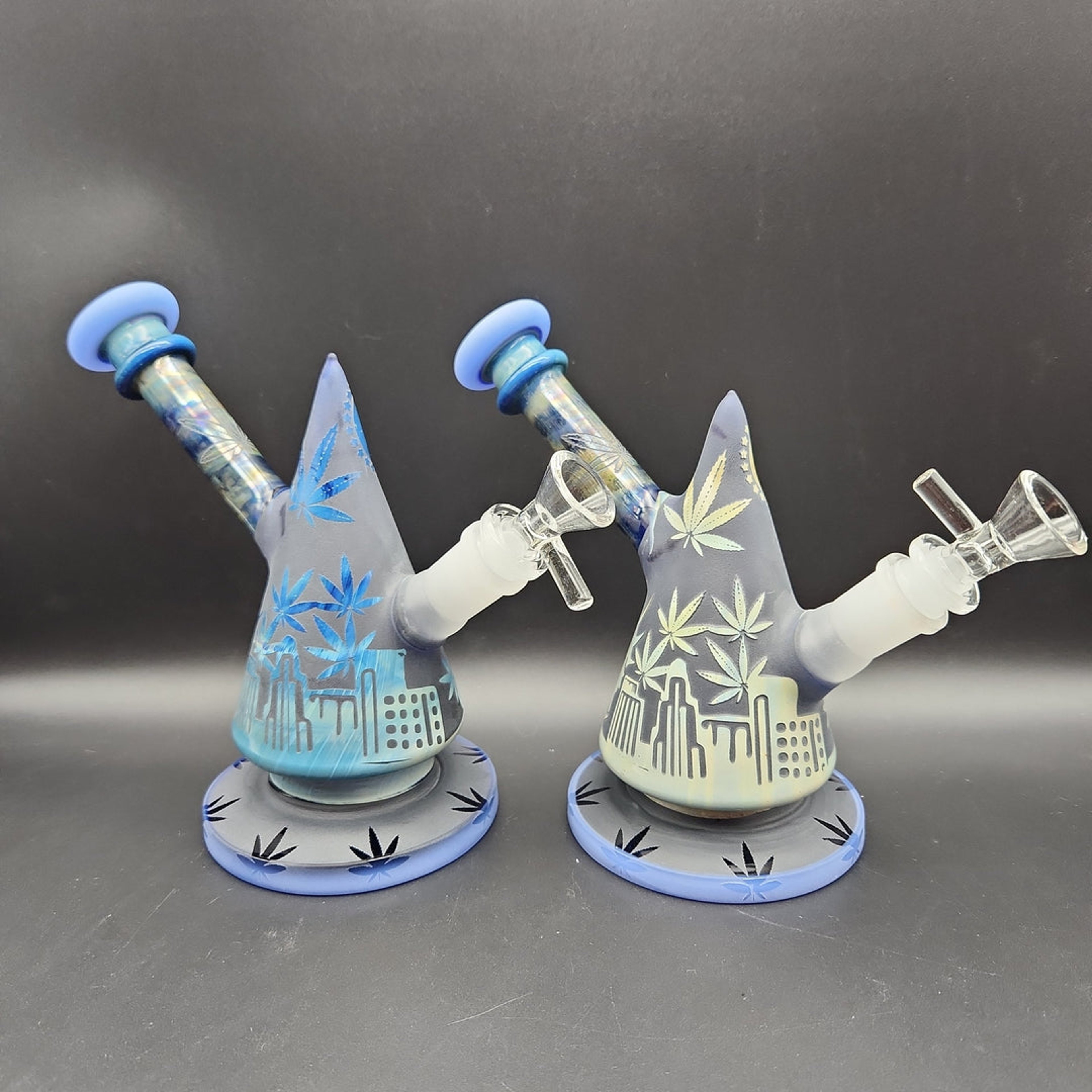 7" ETCHED CONE BUBBLER image 0