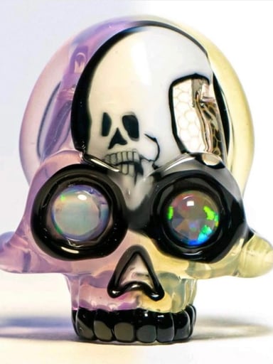 Preview pic of 2020 AKM pastel serum skull pendant for sale
