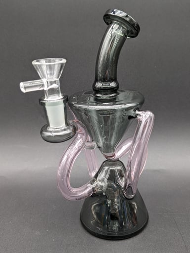 Preview pic of FULL COLOR DUAL CHAMBER RECYCLER RIG / BONG