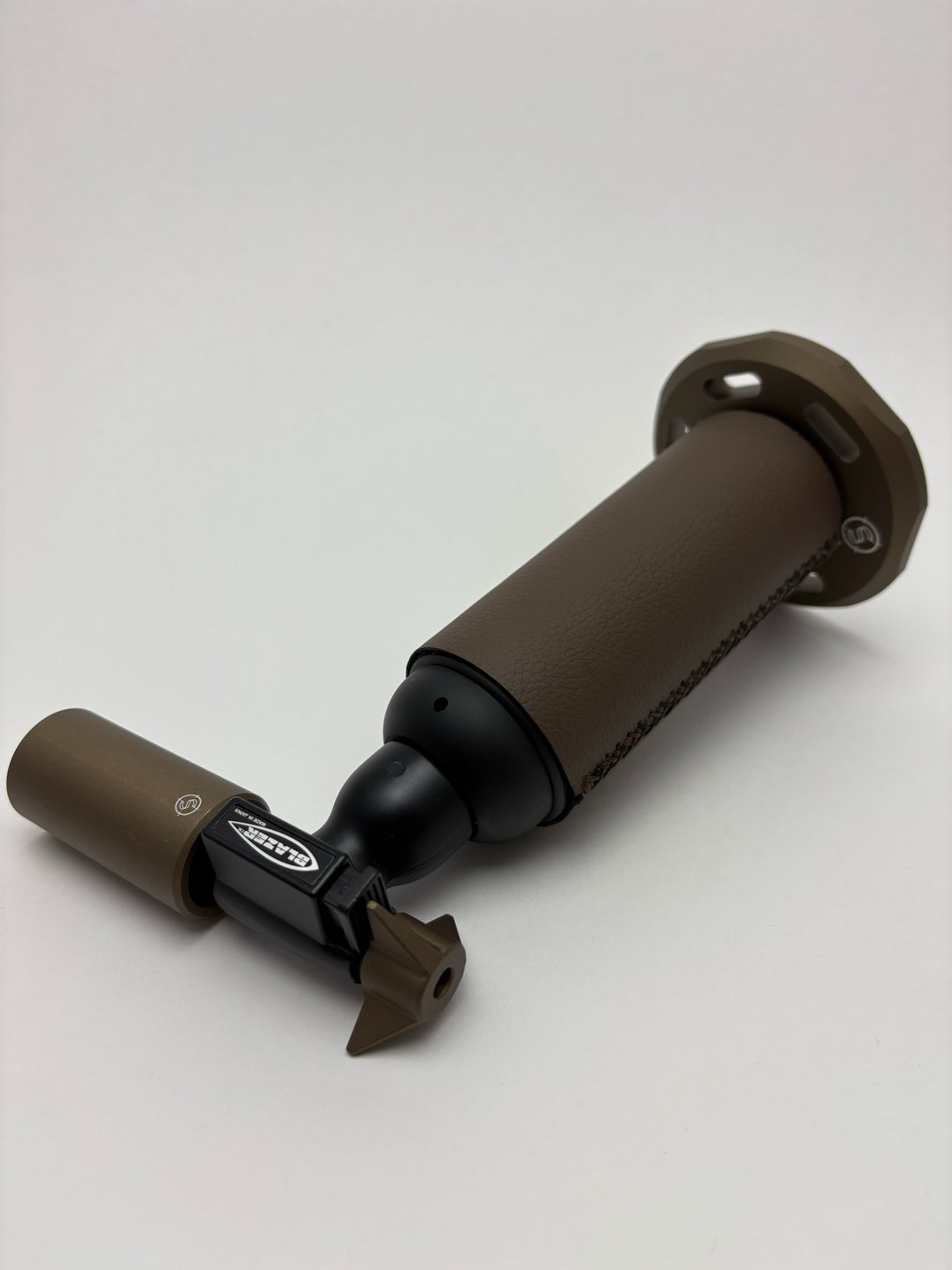 Preview pic of Brown Leather Wrapped Blazer Torch