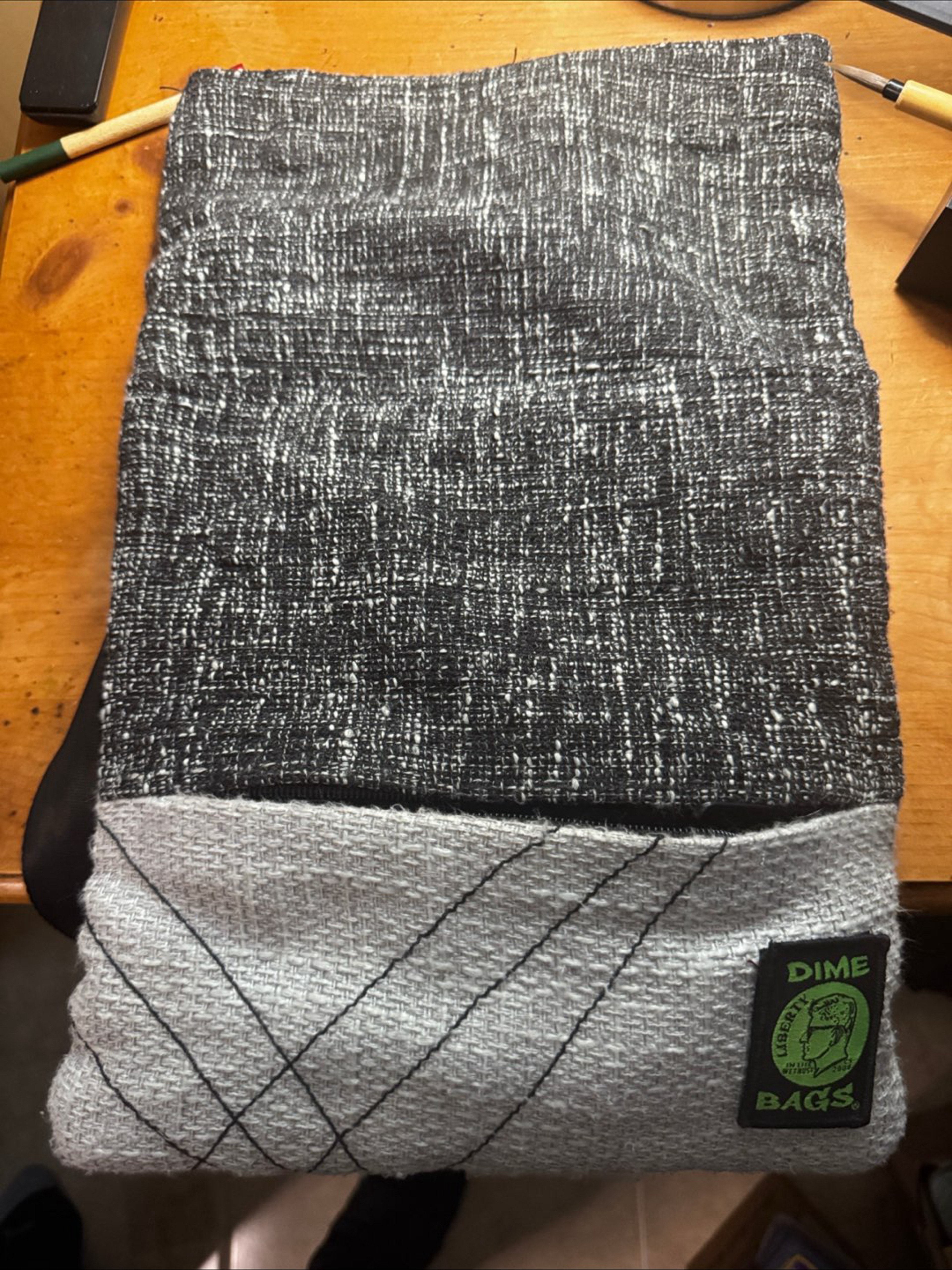 Liberty Dime Bag messenger bag like style with 6 total compartments. 16”x10” foldable with magnets image 0