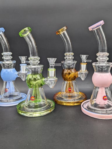 Preview pic of GLASSLAB 303 BENT NECK SHOWERHEAD BONG