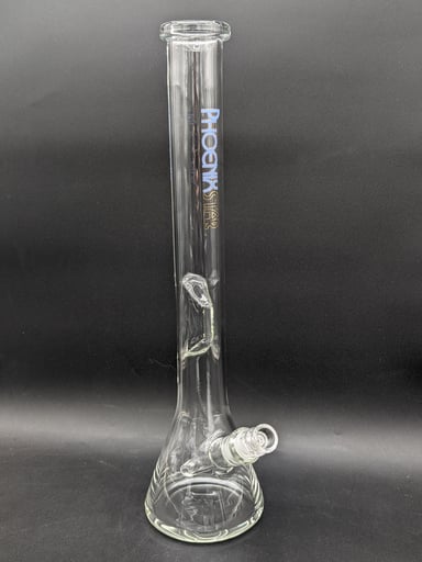 Preview pic of PHOENIX 16.5" CLEAR INDENTED BEAKER BONG