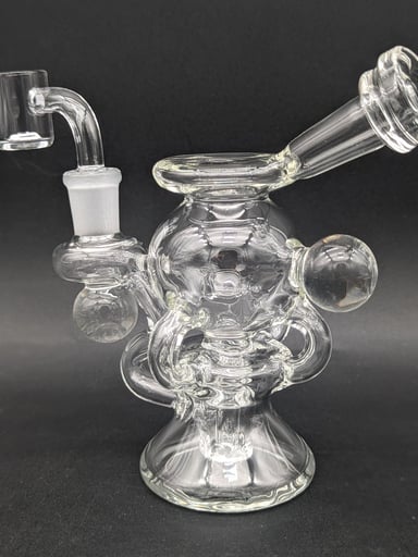 Preview pic of 5" TRIPLE UPTAKE SPHERE RECYCLER DAB RIG