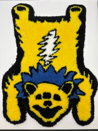 Preview pic of Yellow Dancing Bear Rug