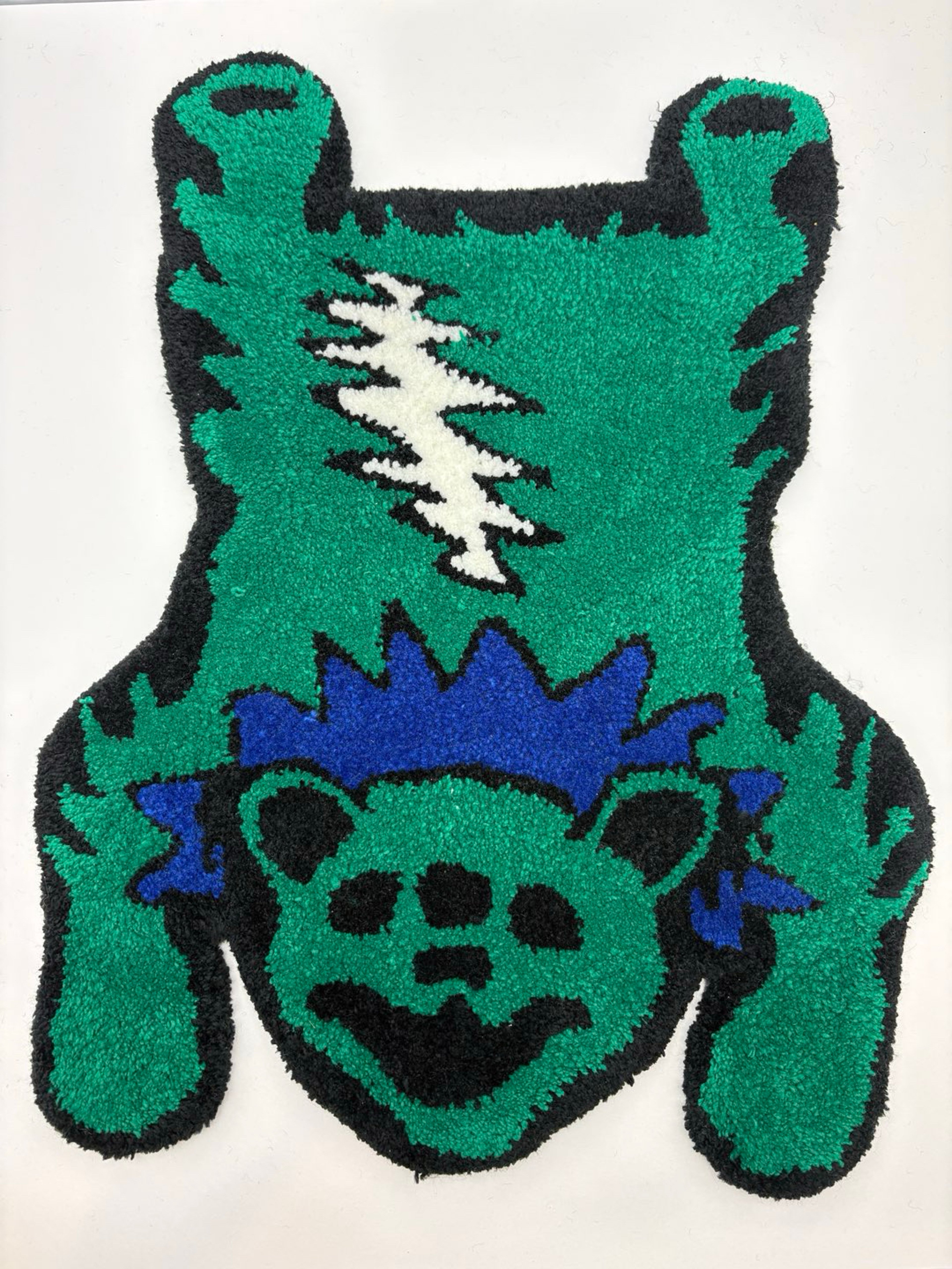 Green Dancing Bear Rug image 0