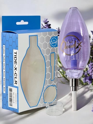 Preview pic of Cali Cloudx🪻Color Tube Oval Tree Straw Set in Purple TIDE-X-CLR NC-35