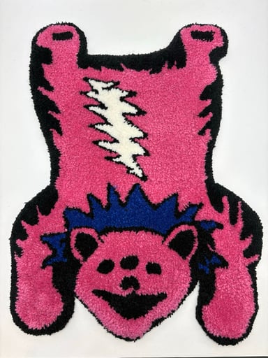 Preview pic of Pink Dancing Bear Rug