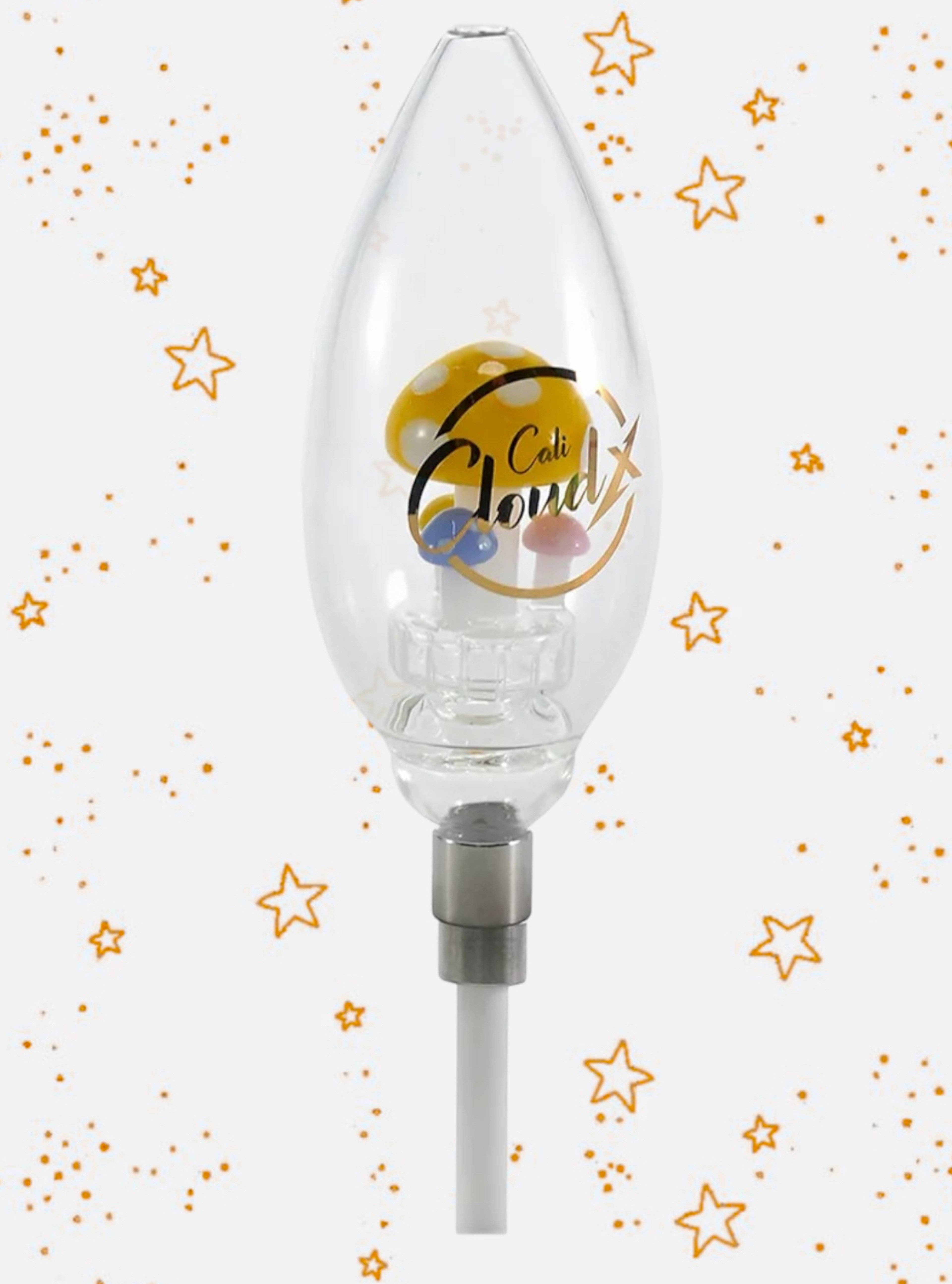 Cali CloudX Maxi-X-Mushroom Large Oval Nectar Collector Kit, Yellow image 0