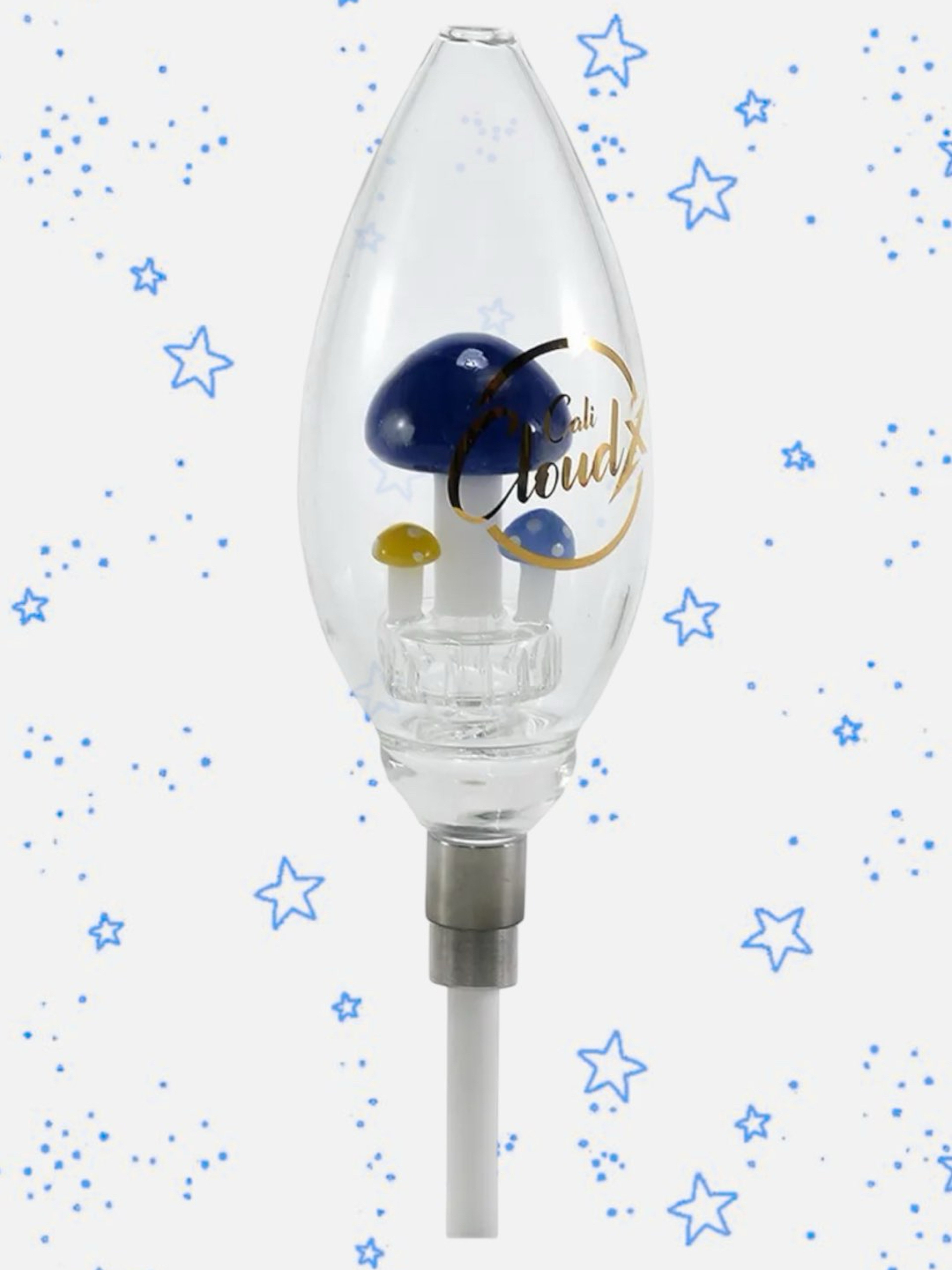 Cali CloudX Maxi-X-Mushroom Large Oval Nectar Collector Kit, Blue image 0