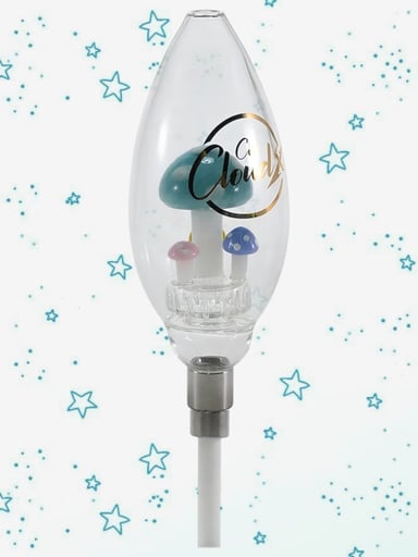 Preview pic of Cali CloudX Maxi-X-Mushroom Large Oval Nectar Collector Kit, Teal