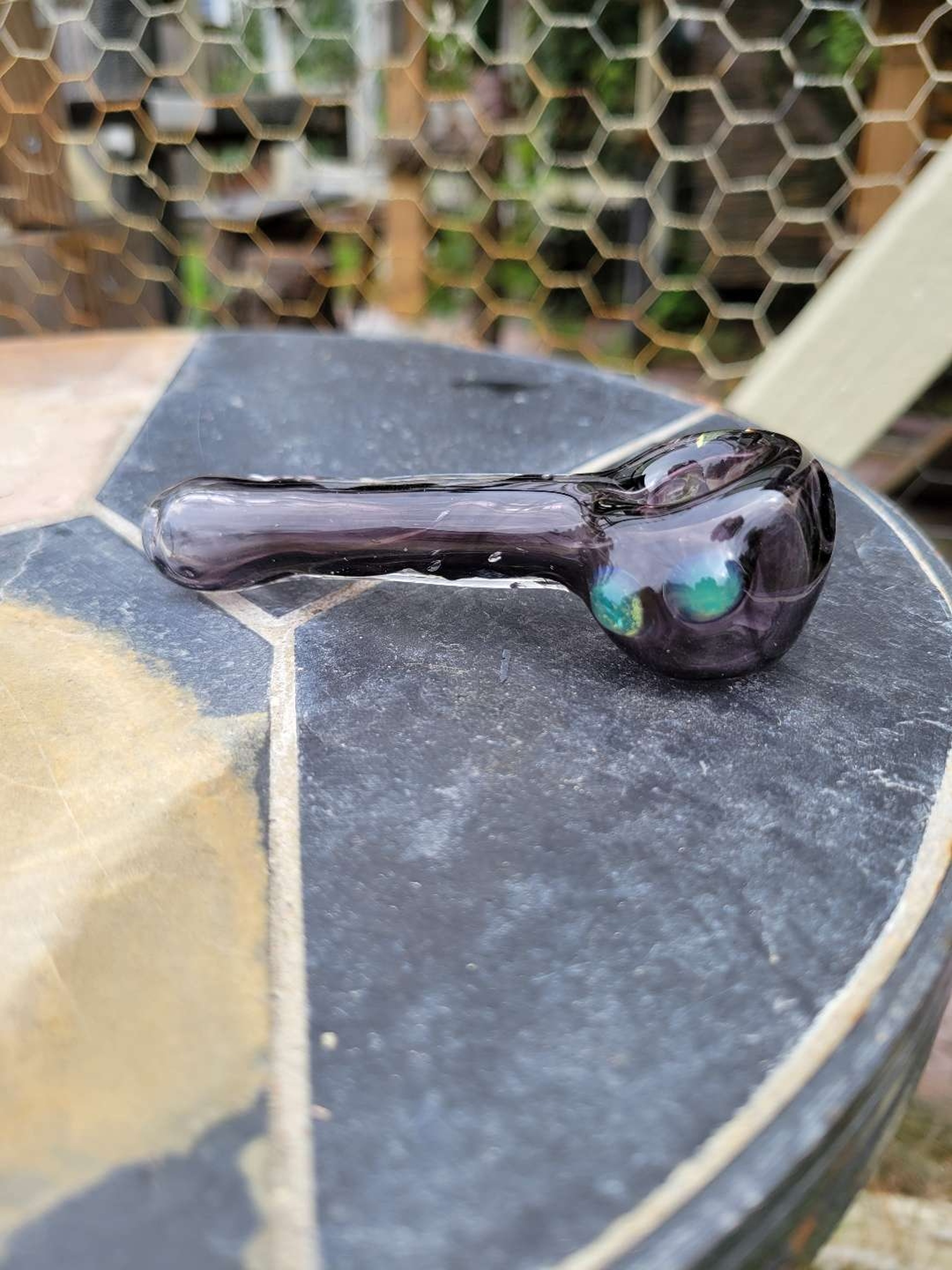 Preview pic of Transparent black spoon with slyme accents