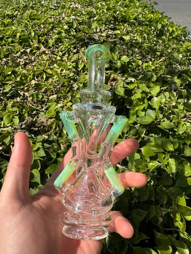 Preview pic of LE Superior XCR Puffco Peak Attachment by Iridescent Glass