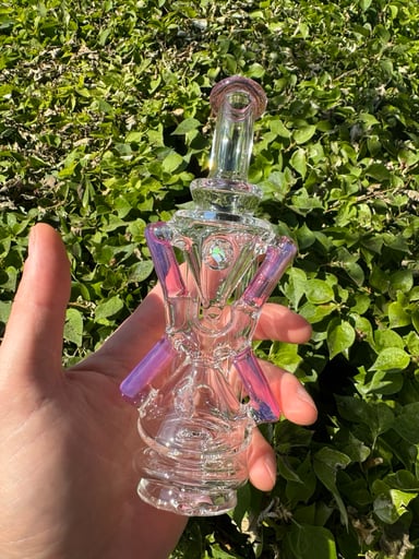 Preview pic of LE Superior XCR Puffco Peak Attachment by Iridescent Glass telemegenta