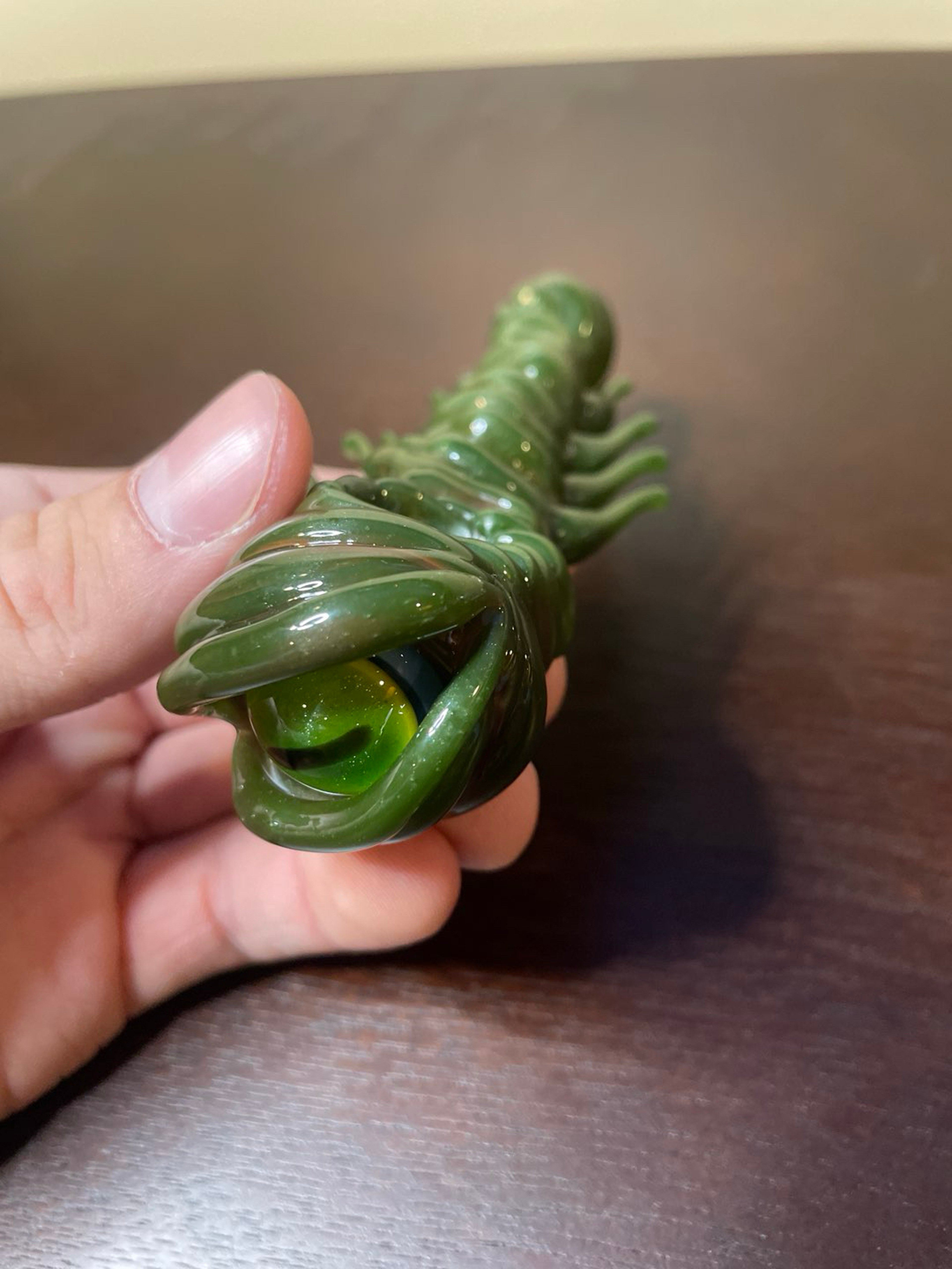 Preview pic of Green Monster Sculpture Pipe