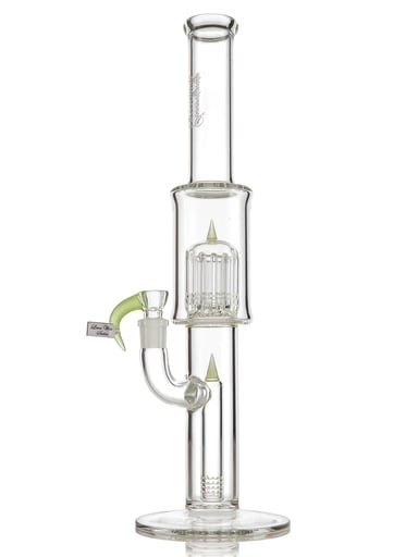 Preview pic of SOVEREIGNTY GLASS 12ARM – FIXED 180 – MINOR ACCENT (LIME WHITE SATIN)