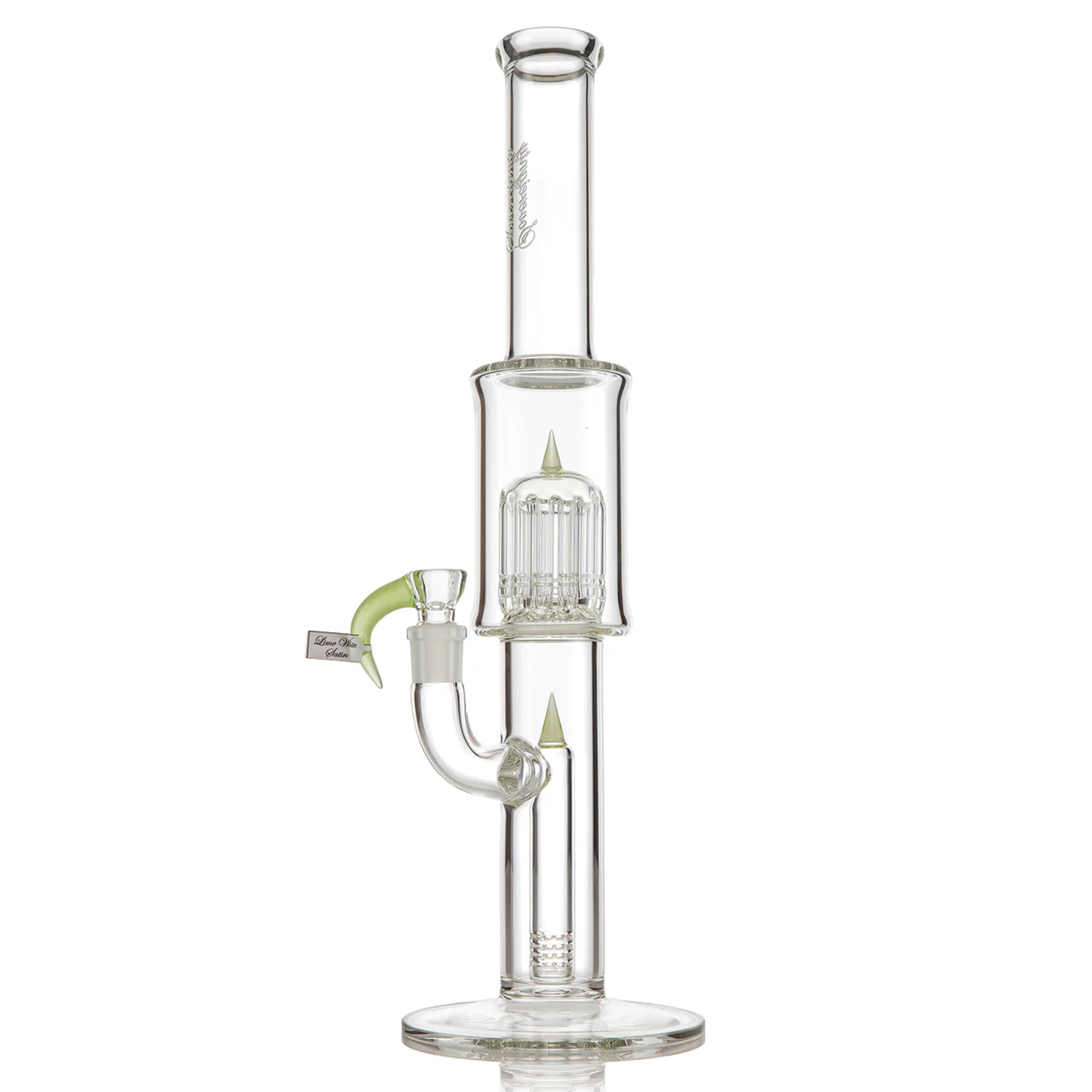 SOVEREIGNTY GLASS 12ARM – FIXED 180 – MINOR ACCENT (LIME WHITE SATIN) image 0