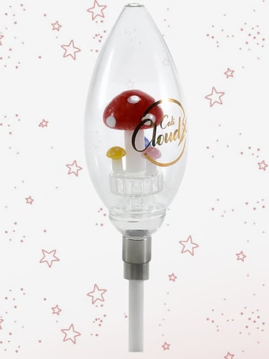 Preview pic of Cali CloudX Maxi-X-Mushroom Large Oval Nectar Collector Kit, Red