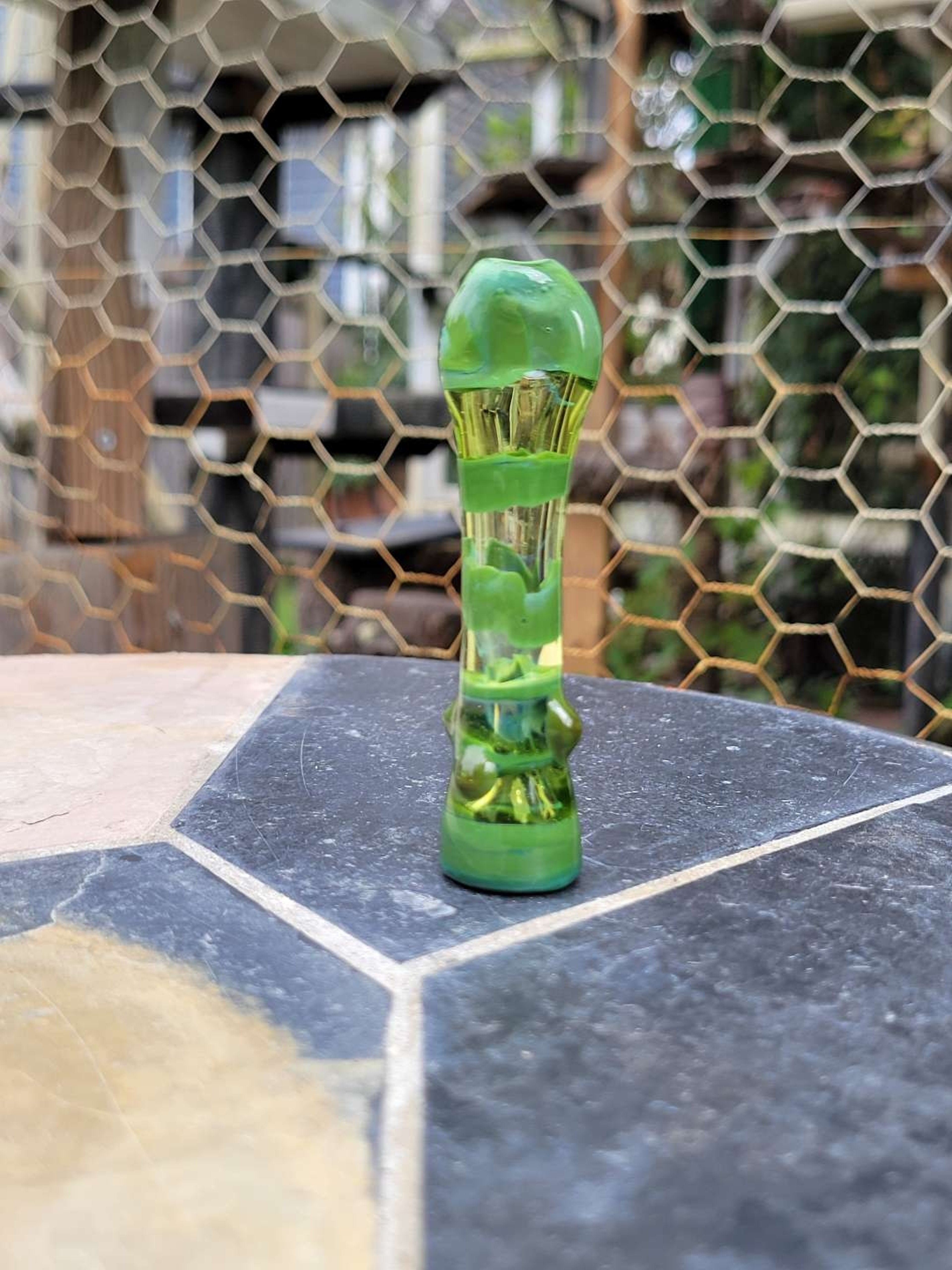 Preview pic of Green strip chillum