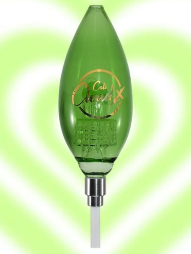 Preview pic of Cali CloudX Matrix Percolator Large Oval Nectar Collector Kit, Green