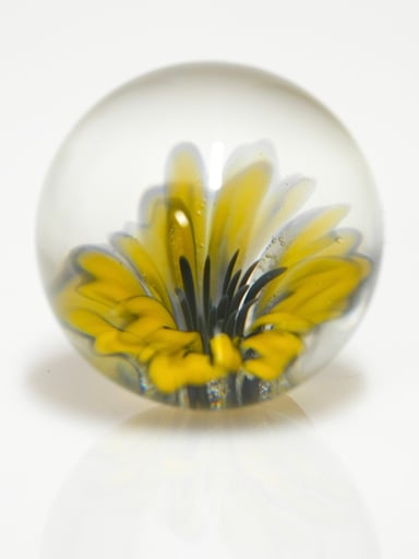 Preview pic of Yellow flower implosion marble