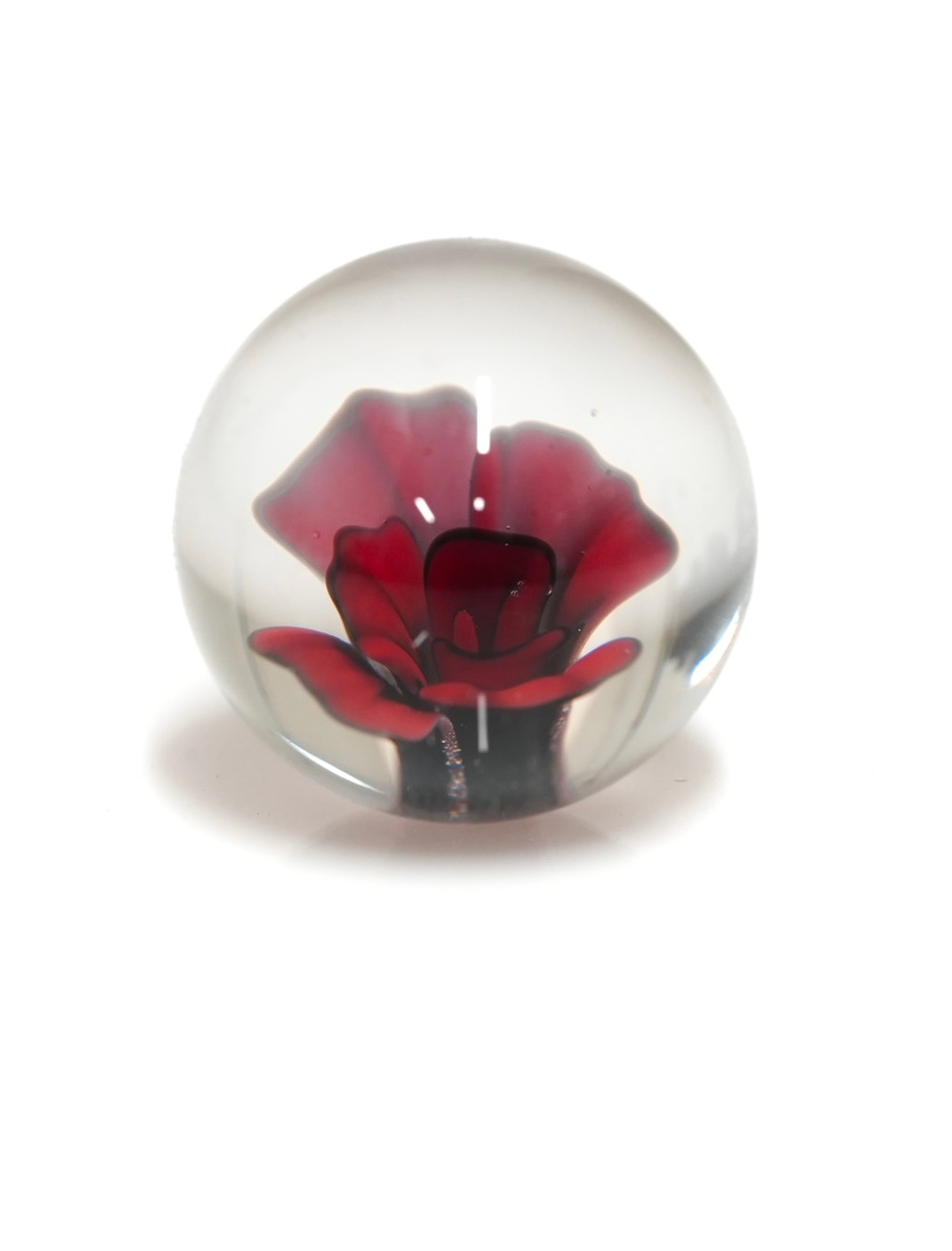 Preview pic of Red flower implosion marble
