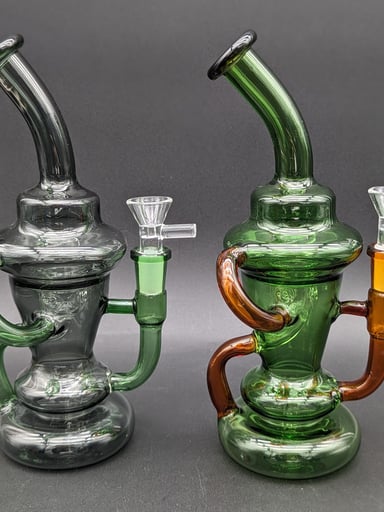 Preview pic of 9" FULL COLOR KLEIN RECYCLER BONG