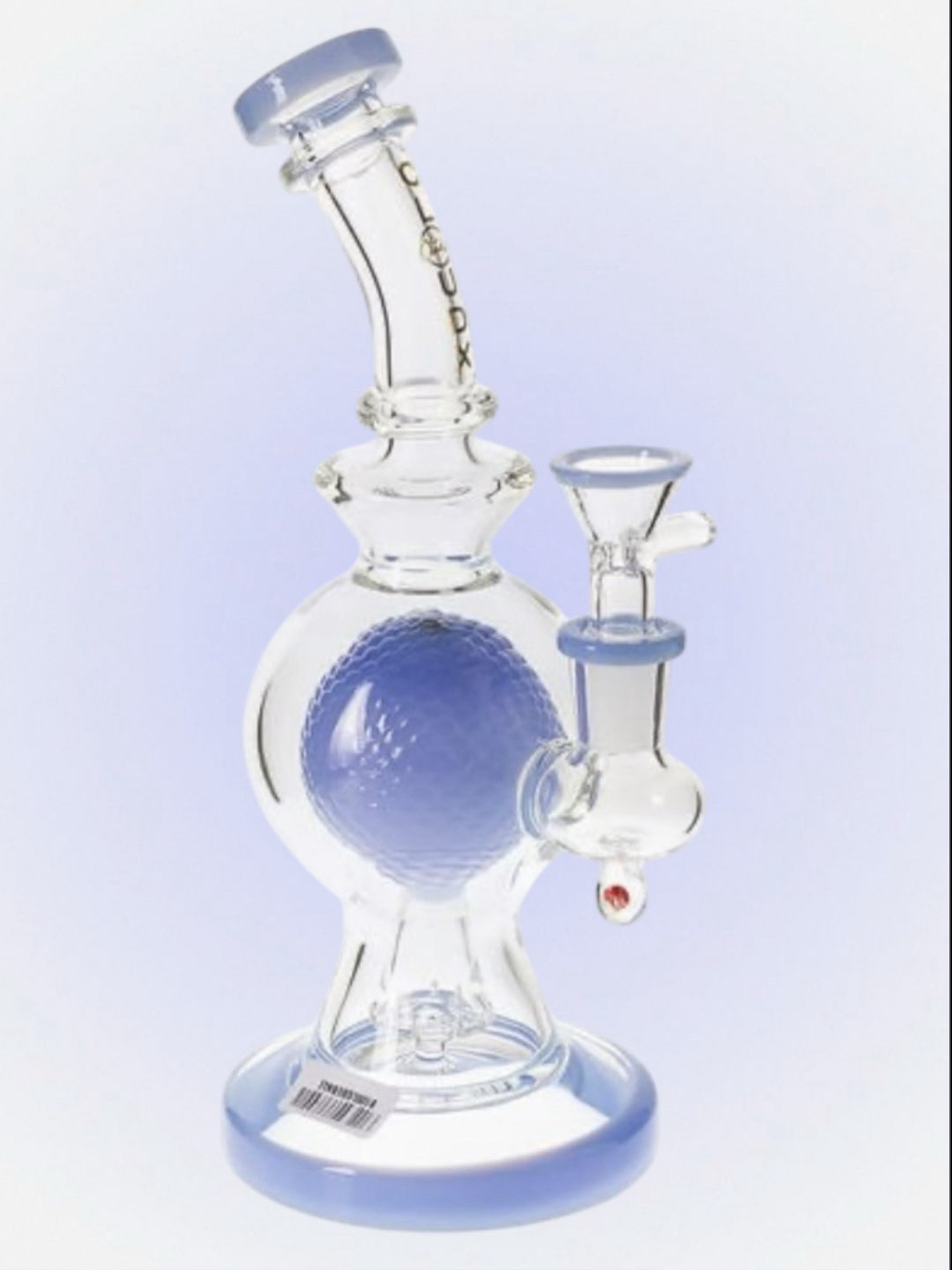 Cali CloudX – 8" Disco Ball 🪩 Percolator Bong, Blue image 0