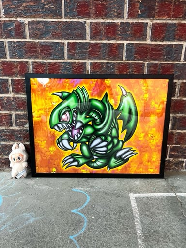 Preview pic of Red eyes green dragon