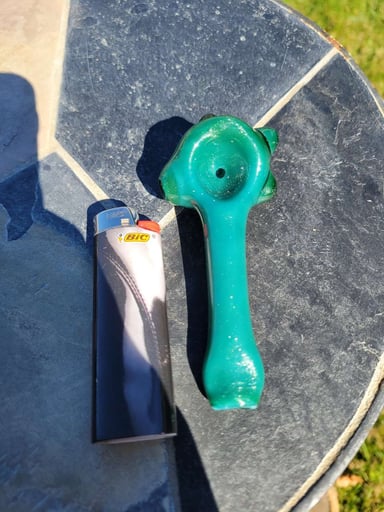 Preview pic of Sparkly teal large spoon