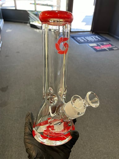 Preview pic of Glass House Waterpipe Red