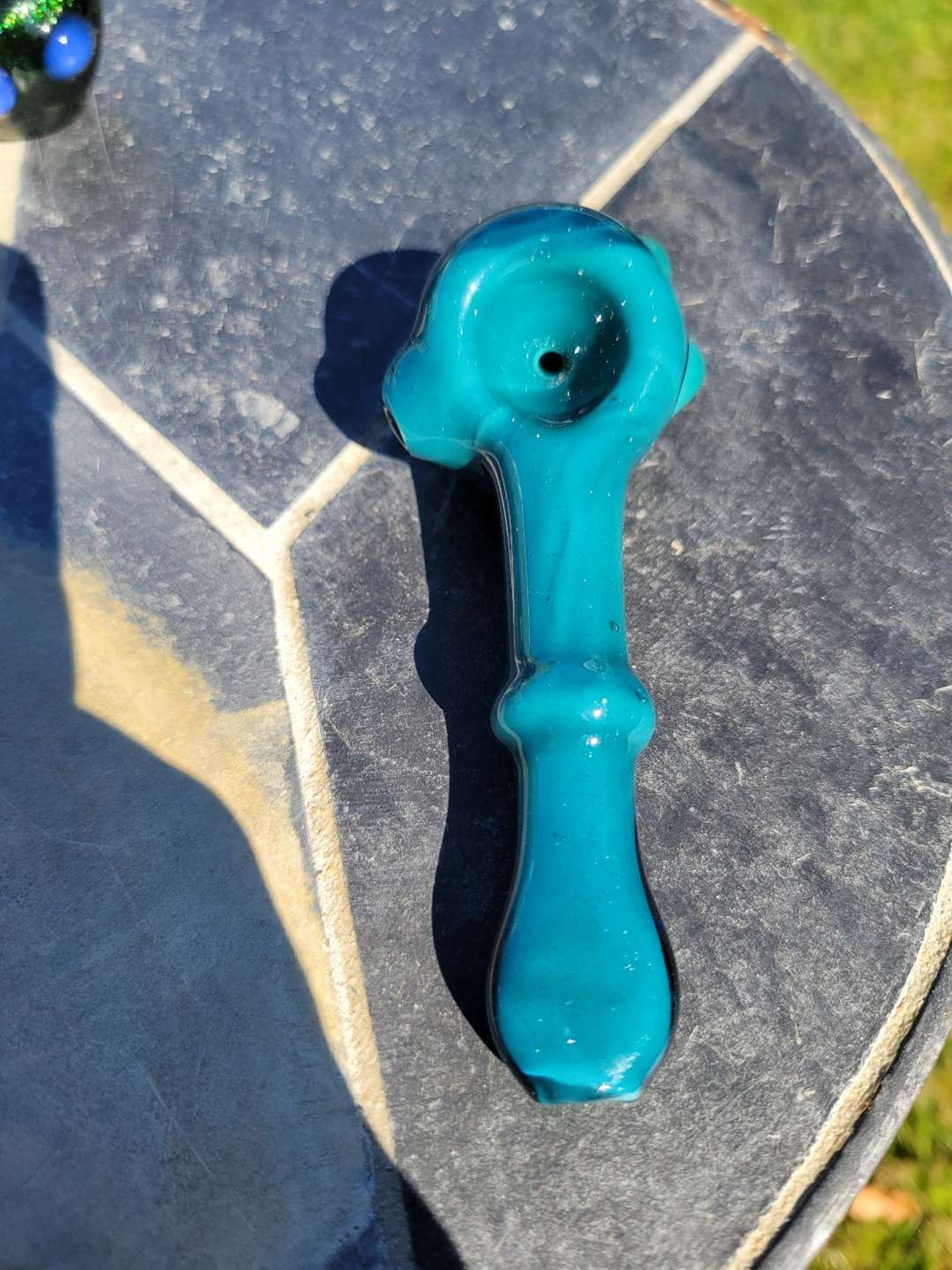 Preview pic of Sparkly aqua spoon large
