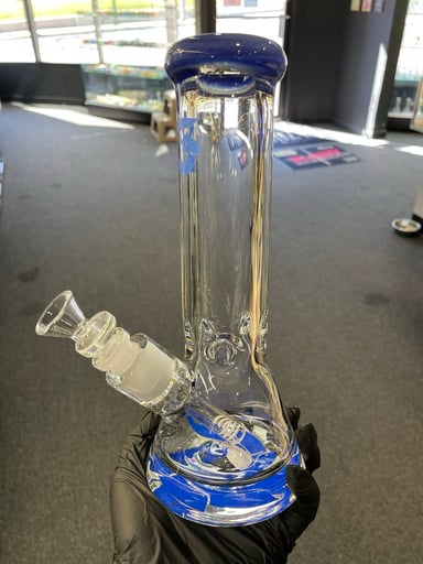Preview pic of Glass House Waterpipe Blue