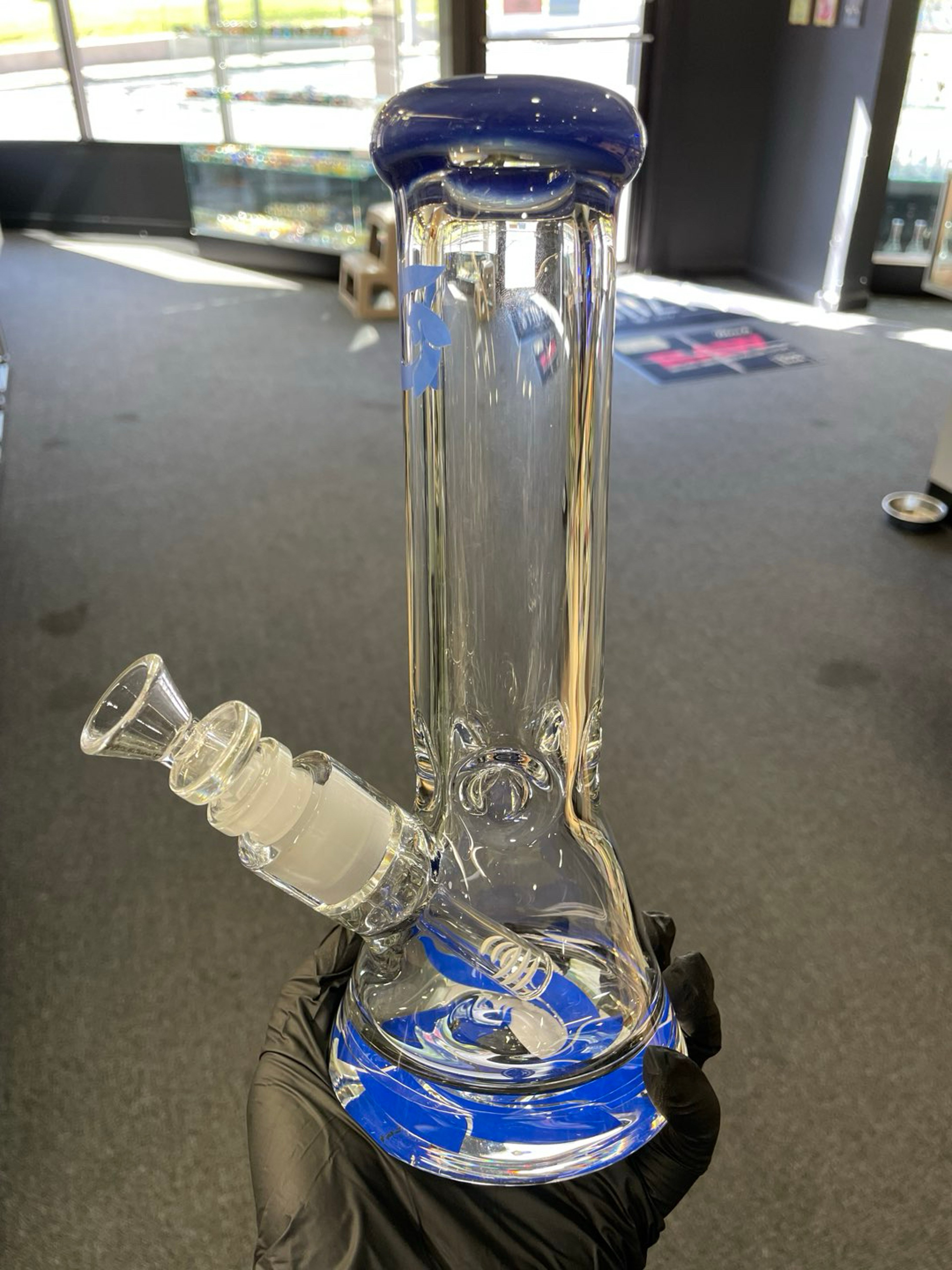 Preview pic of Glass House Waterpipe Blue