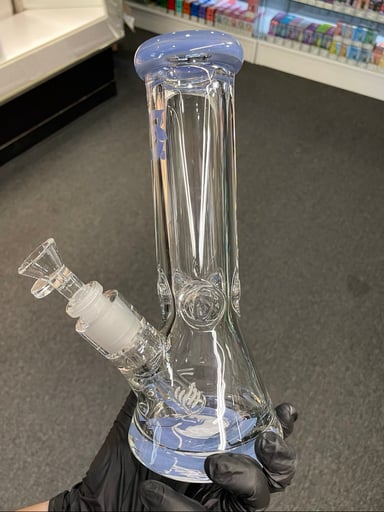 Preview pic of Glass House Waterpipe Light Blue