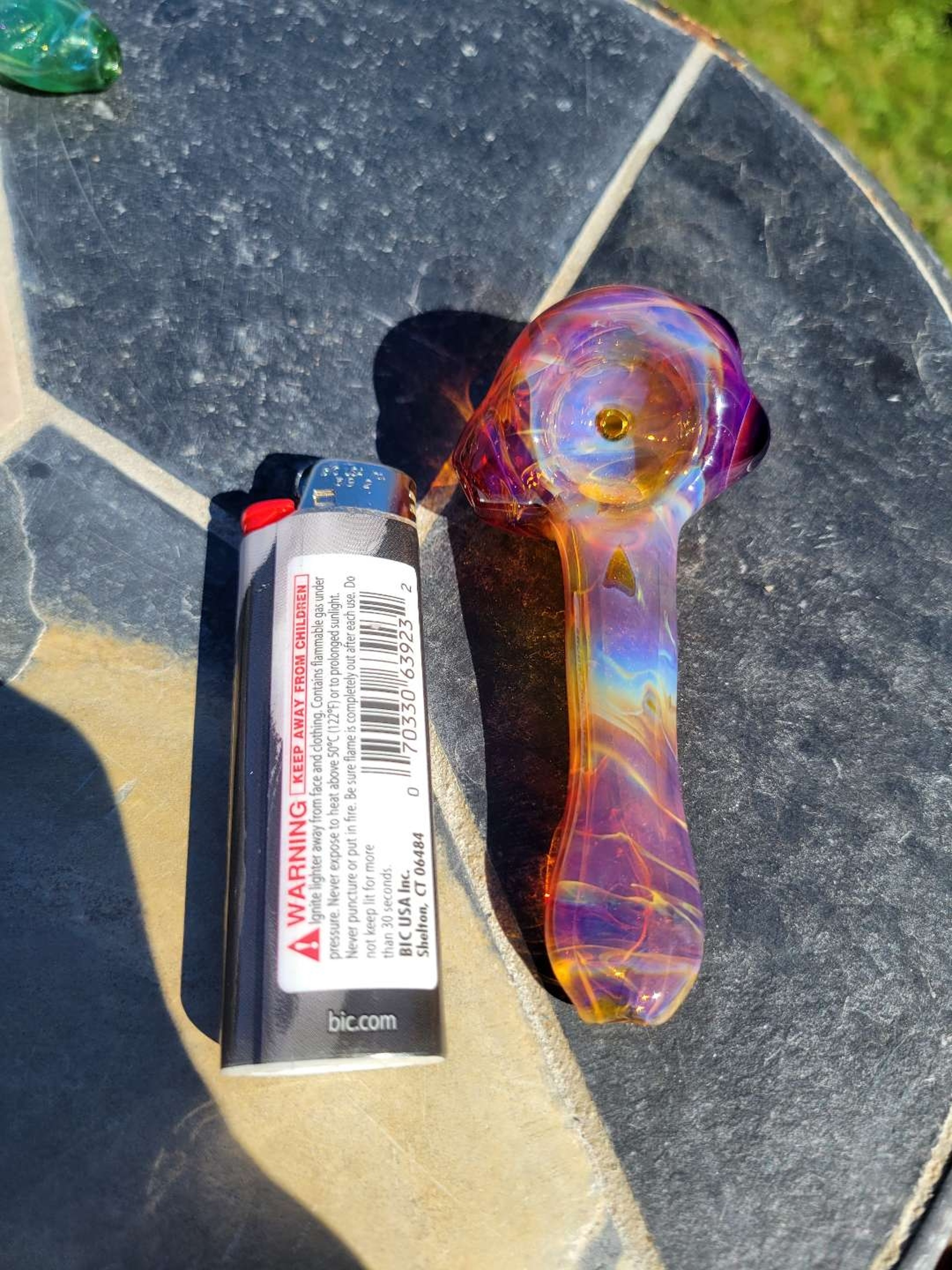 Preview pic of Double amber purple spoon