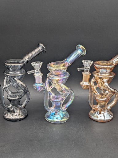Preview pic of 7" IRIDESCENT DUAL UPTAKE RECYCLER