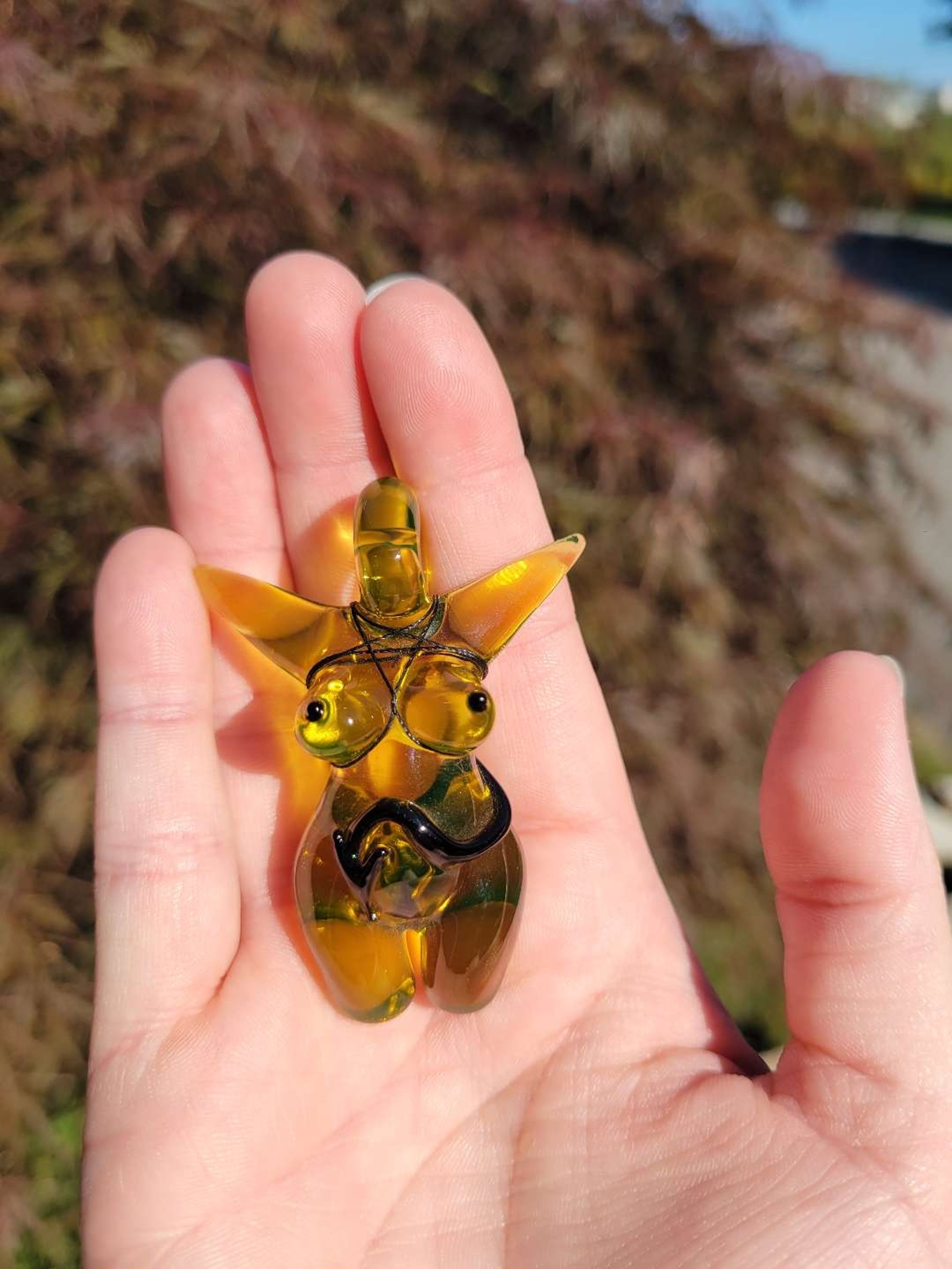Preview pic of Glass by Ariel Devil Torso Pendant