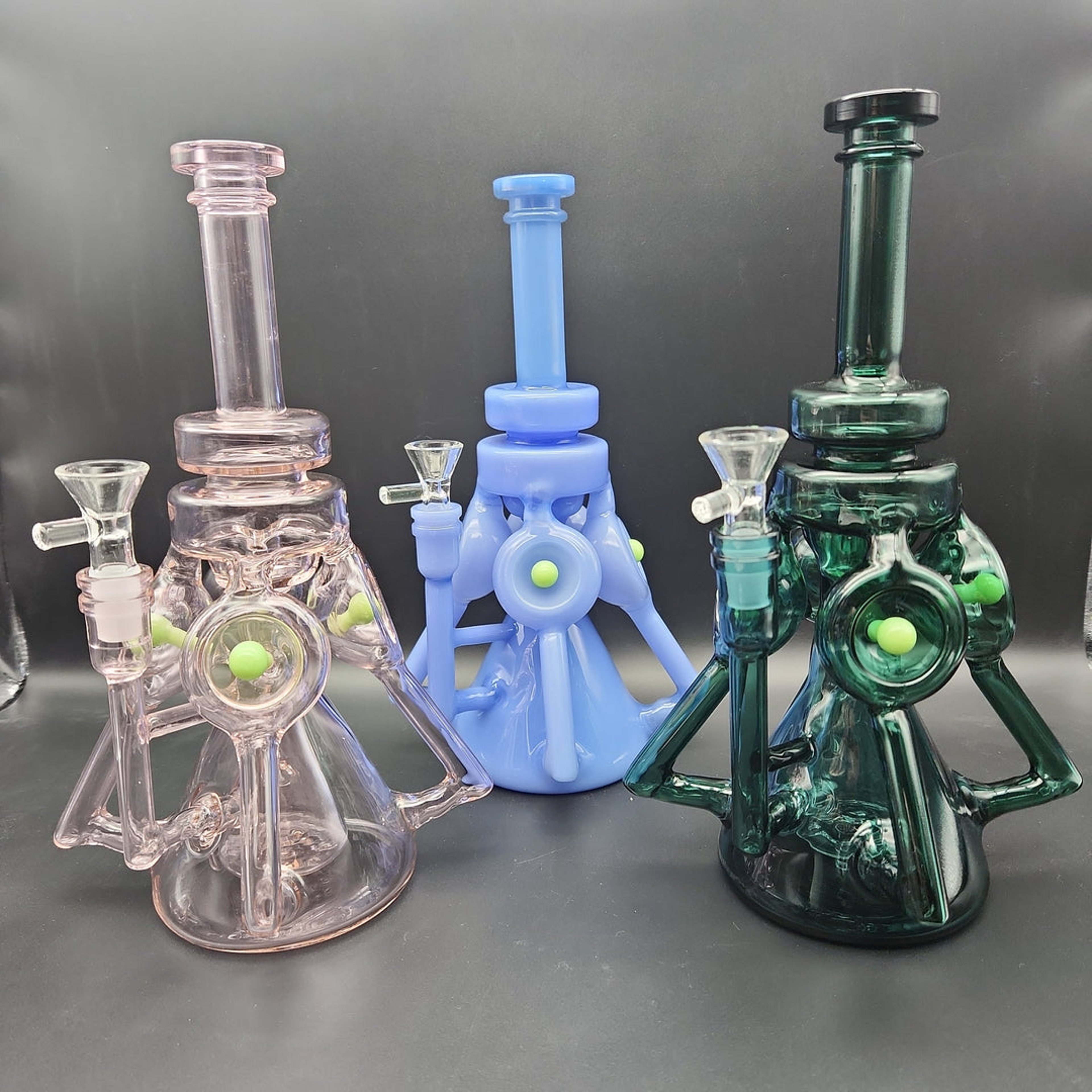 Preview pic of 11" QUAD TUBE RECYCLER W/ PYRAMID PERC