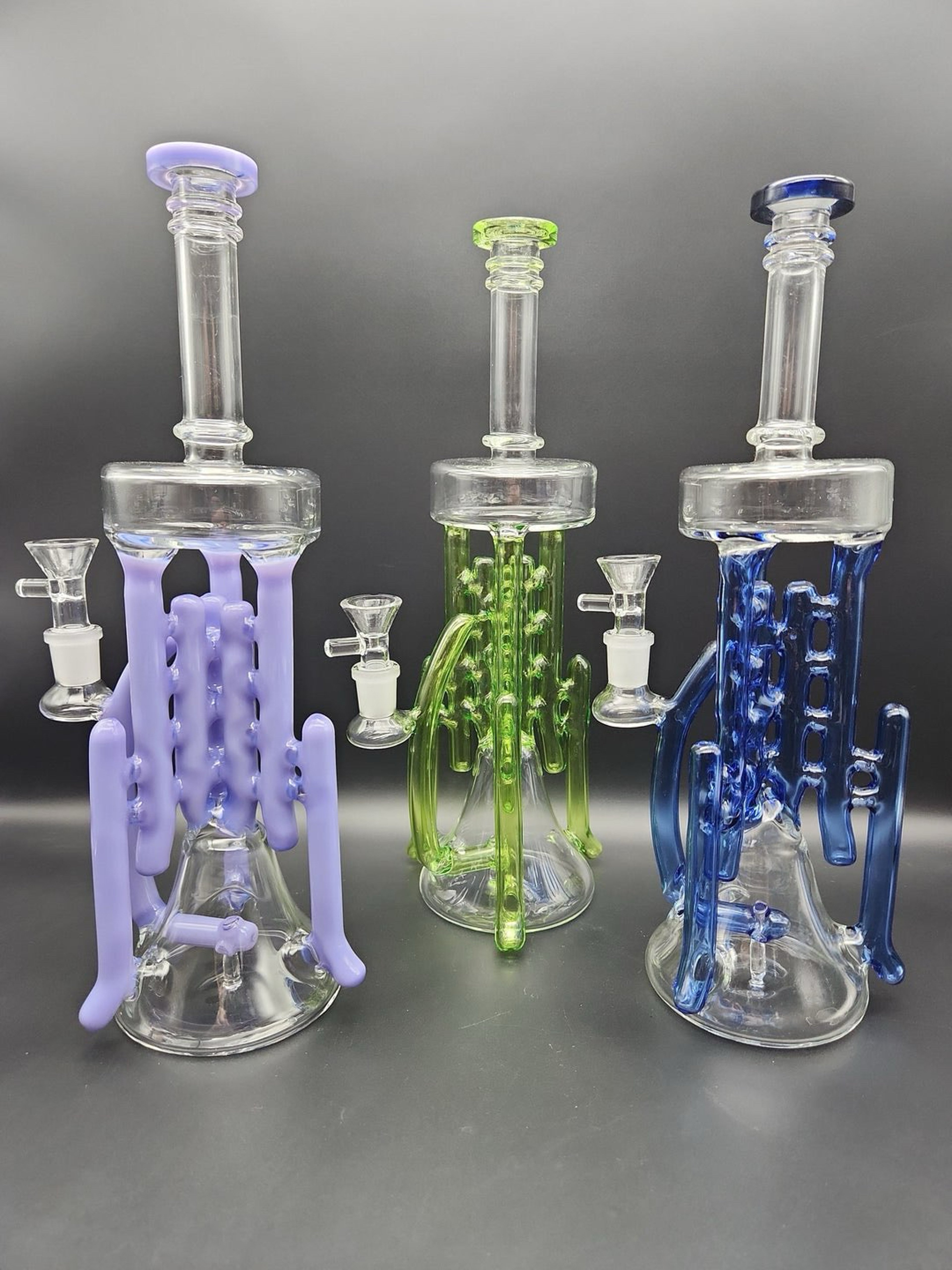 Preview pic of 12" SWISS PILLARS RECYCLER BONG