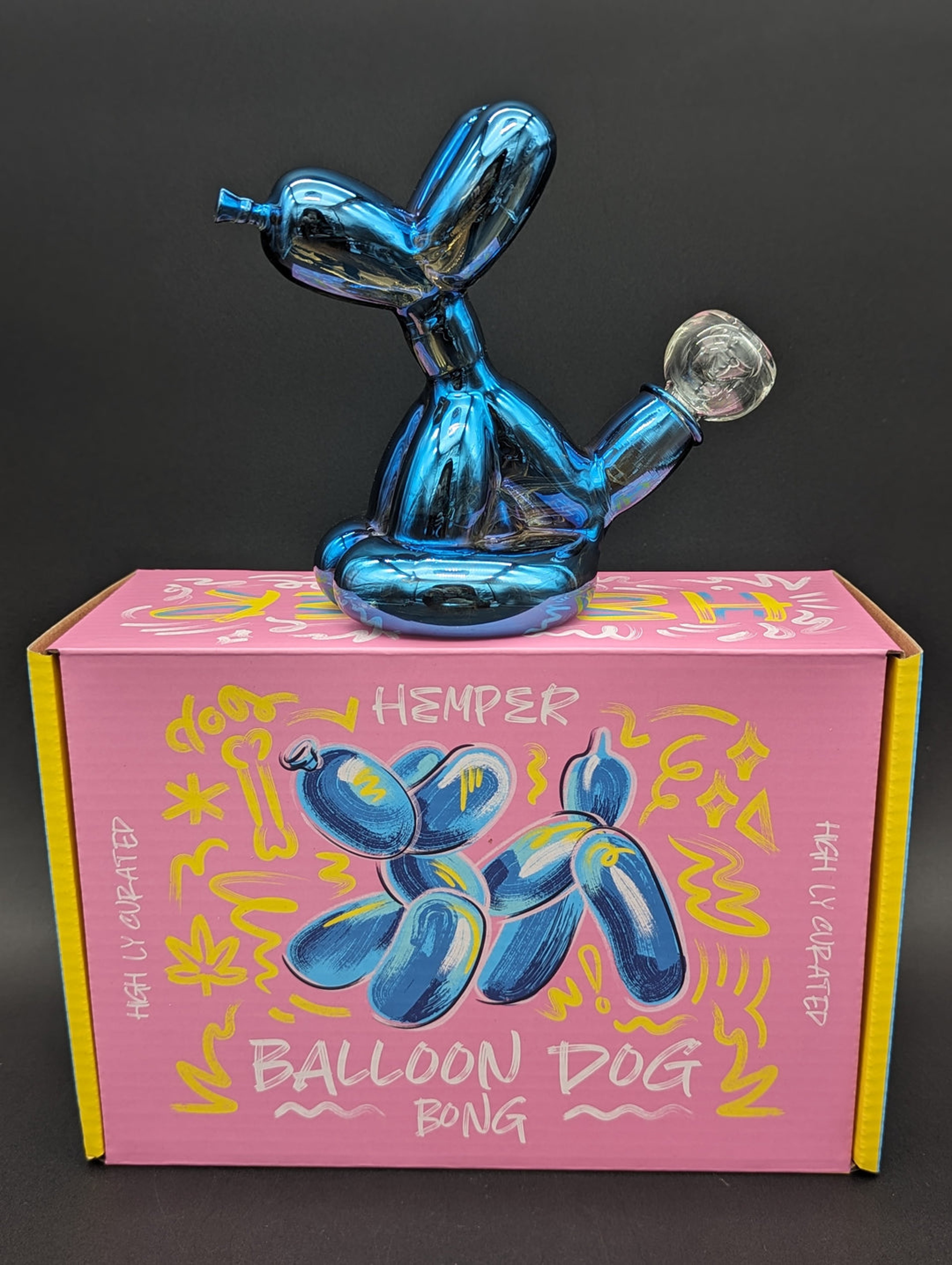 Preview pic of HEMPER BALLOON DOG GLASS BUBBLER | 5.5" | 14MM F