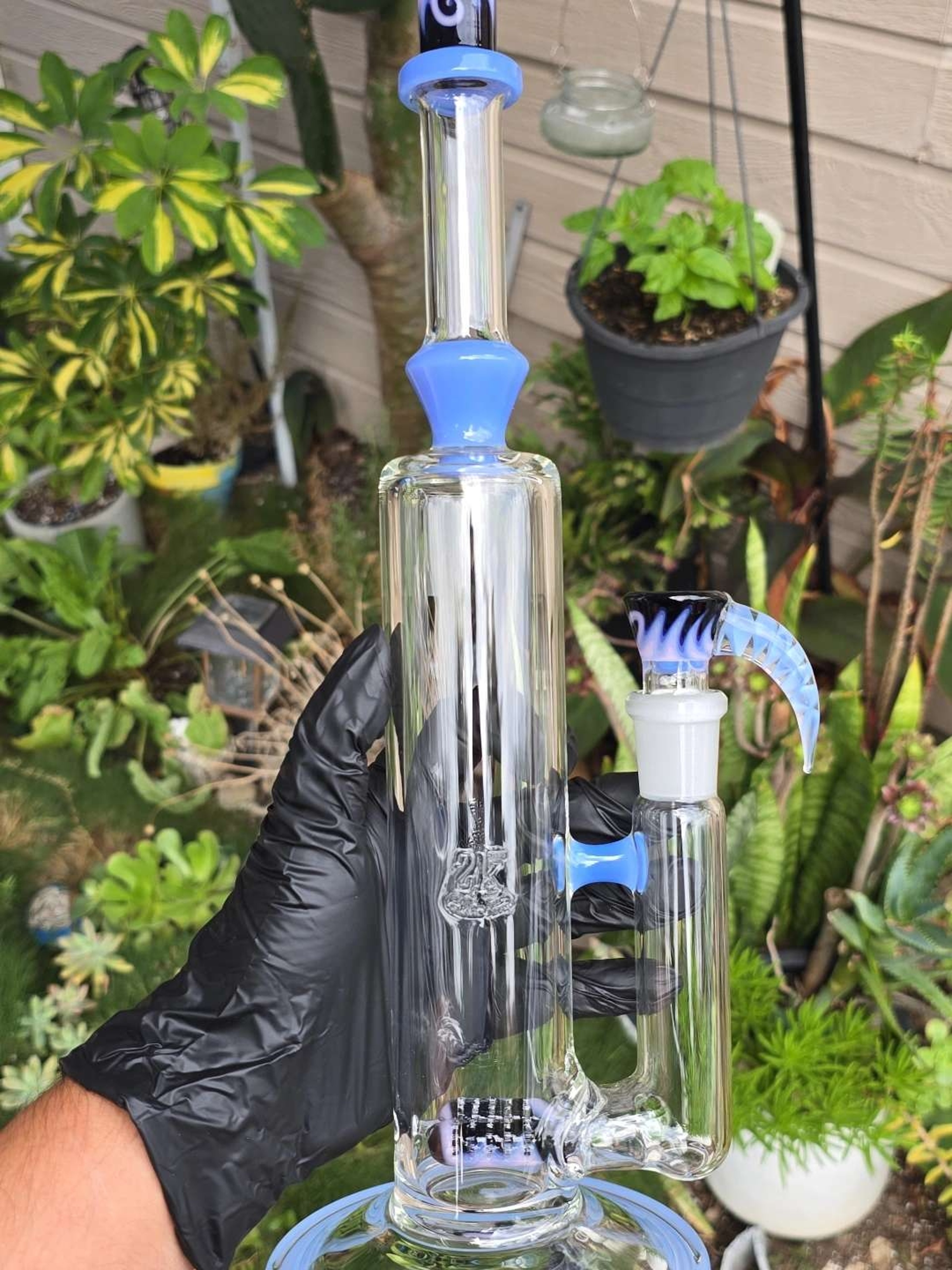 Preview pic of 2K Glass Art Worked 2 Line Straight Tube