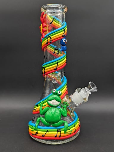 Preview pic of MUSICAL RAINBOW 12.5" 3D BEAKER BONG