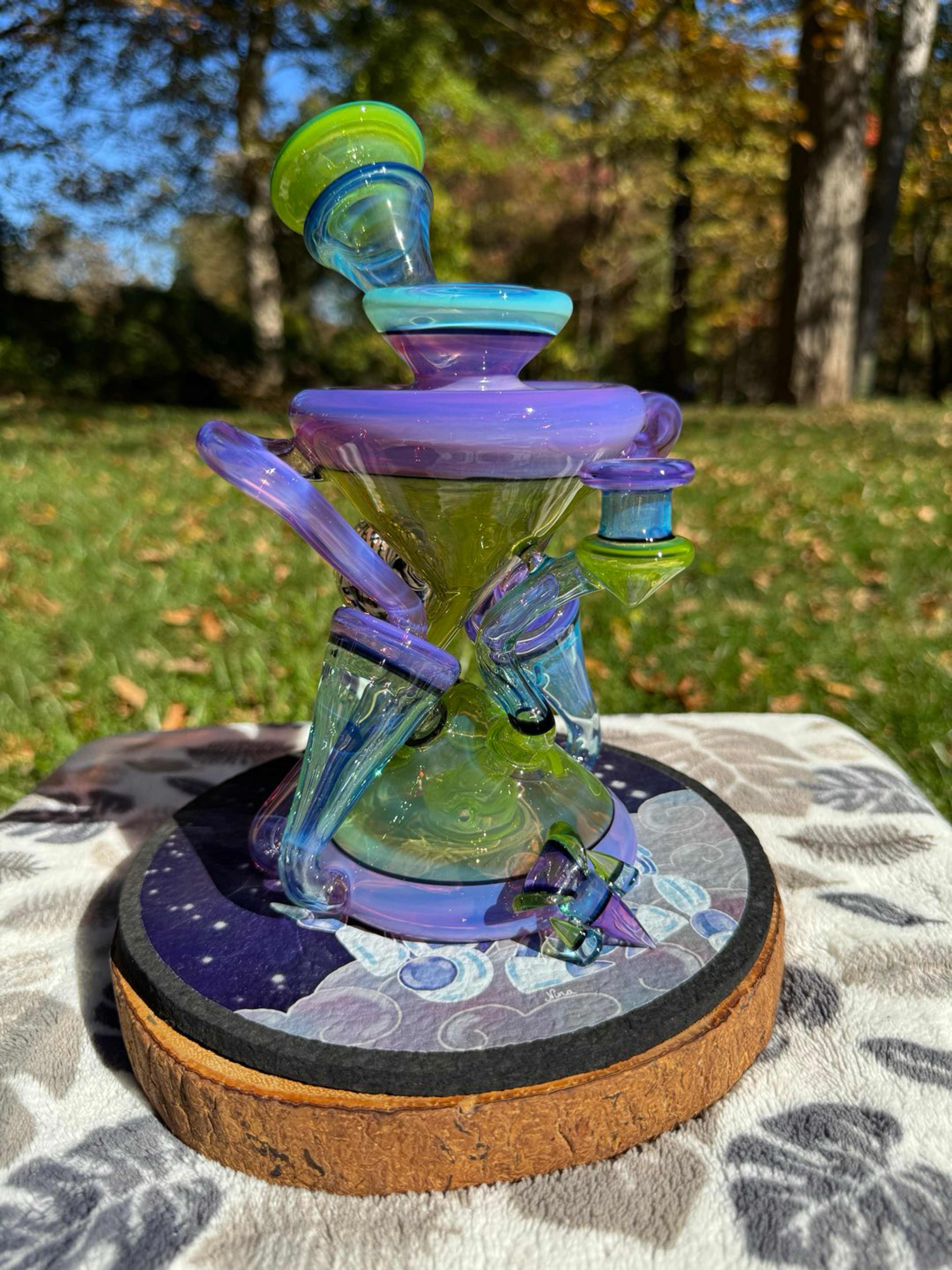 Preview pic of Rich Villa Visonary Glass Recycler + Pendant + Mat
