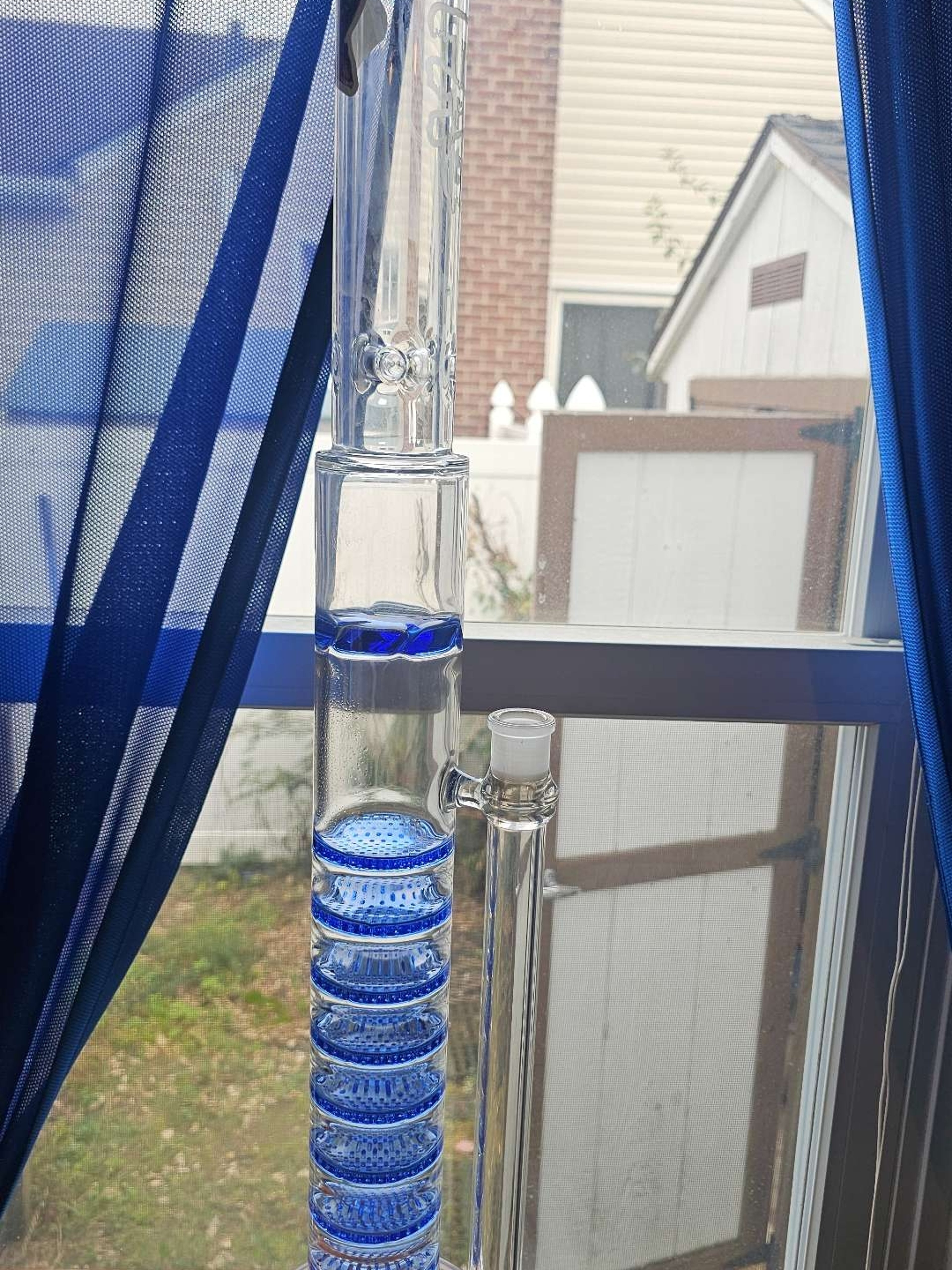 Thick Ass Glass 28" Octuple Honeycomb straight pipe image 0